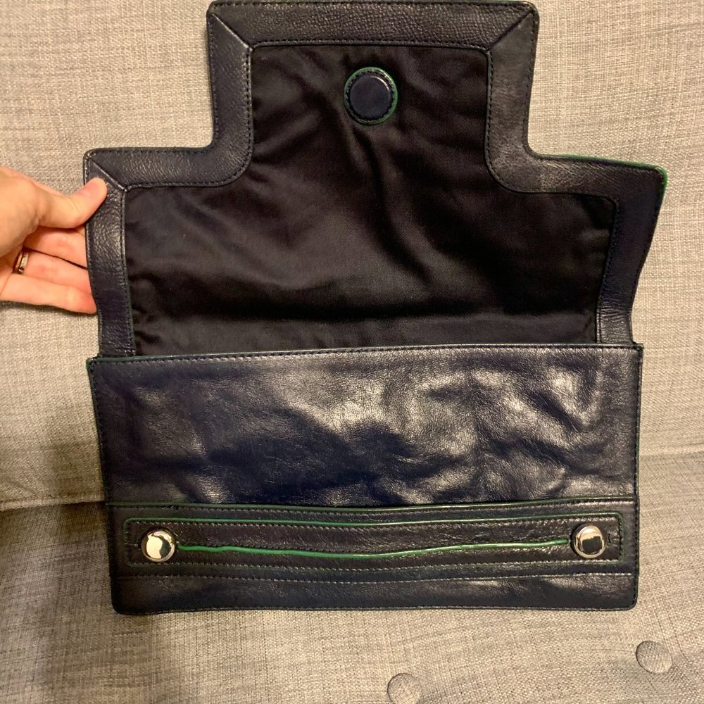 Banana Republic Leather Clutch Purse